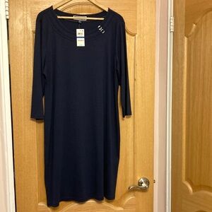 NWT Karen Scott women sport dress. Size XL. Intrepid blue color. 100%cotton.